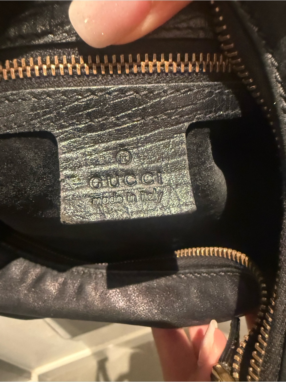 Authentic Gucci Black Leather Horsebit Hobo Bag Medium Vintage - Picture 4 of 13